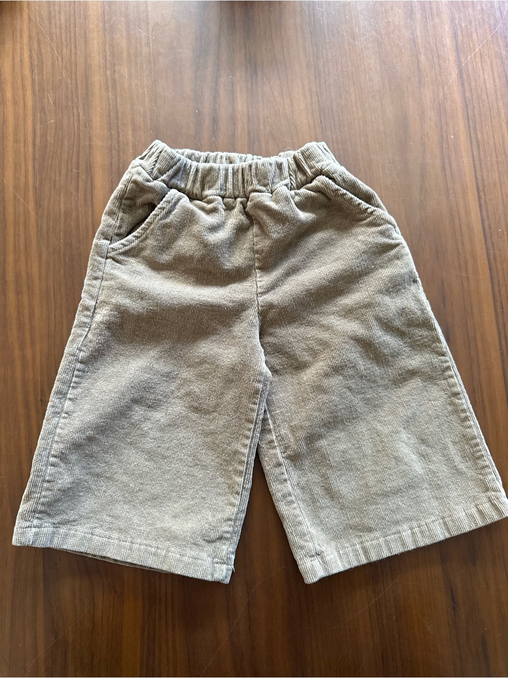 Kids Corduroy Pull-On Pants in Light Brown